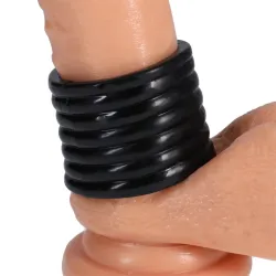 RockSolid by Doc Johnson Cockring The Cage 25 mm - Longueur 5 cm Noir
